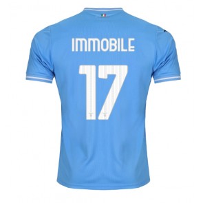Maillot de foot Lazio Ciro Immobile #17 Domicile 2023-24 Manches Courte